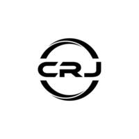 crj brev logotyp design, inspiration för en unik identitet. modern elegans och kreativ design. vattenmärke din Framgång med de slående detta logotyp. vektor