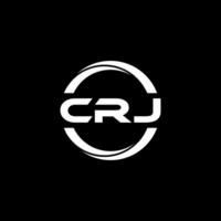 crj brev logotyp design, inspiration för en unik identitet. modern elegans och kreativ design. vattenmärke din Framgång med de slående detta logotyp. vektor