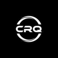 crq brev logotyp design, inspiration för en unik identitet. modern elegans och kreativ design. vattenmärke din Framgång med de slående detta logotyp. vektor