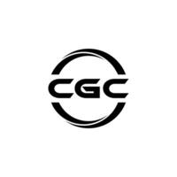 cgc brev logotyp design, inspiration för en unik identitet. modern elegans och kreativ design. vattenmärke din Framgång med de slående detta logotyp. vektor