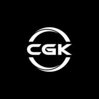 cgk brev logotyp design, inspiration för en unik identitet. modern elegans och kreativ design. vattenmärke din Framgång med de slående detta logotyp. vektor