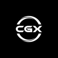 cgx Brief Logo Design, Inspiration zum ein einzigartig Identität. modern Eleganz und kreativ Design. Wasserzeichen Ihre Erfolg mit das auffällig diese Logo. vektor