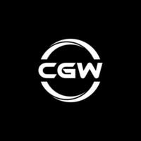 cgw brev logotyp design, inspiration för en unik identitet. modern elegans och kreativ design. vattenmärke din Framgång med de slående detta logotyp. vektor