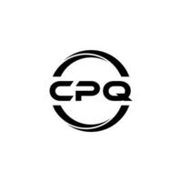 cpq Brief Logo Design, Inspiration zum ein einzigartig Identität. modern Eleganz und kreativ Design. Wasserzeichen Ihre Erfolg mit das auffällig diese Logo. vektor