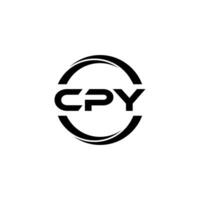 cpy brev logotyp design, inspiration för en unik identitet. modern elegans och kreativ design. vattenmärke din Framgång med de slående detta logotyp. vektor