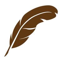 Quill-Symbol-Logo-Vektor-Design-Vorlage vektor