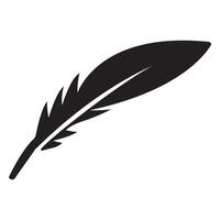 Quill-Symbol-Logo-Vektor-Design-Vorlage vektor