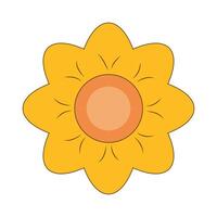 Sonnenblume Symbol Logo Vektor Design Vorlage