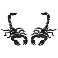 scorpion ikon logotyp vektor design mall