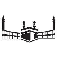 kaaba ikon logotyp vektor design mall