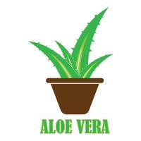 Aloe-Vera-Symbol-Logo-Vektor-Design-Vorlage vektor