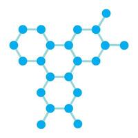 molekyl ikon logotyp vektor design mall