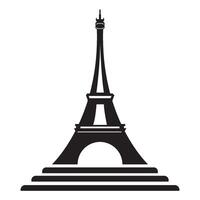 Eiffelturm-Symbol-Logo-Vektor-Design-Vorlage vektor