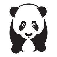 panda ikon logotyp vektor design mall