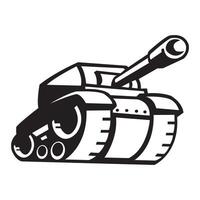 Kampfpanzer-Symbol-Logo-Vektor-Design-Vorlage vektor