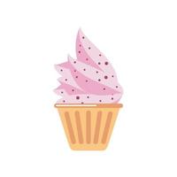 Cupcake süßes Dessert vektor