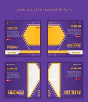 Sozial Medien Post Vorlage modern Design, zum Geschäft Digital Marketing online, Banner und Poster vektor