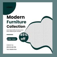 modern Möbel Sammlung vektor