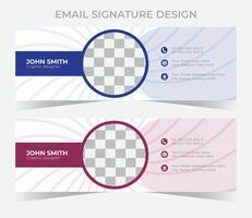 E-Mail-Signatur-Design vektor