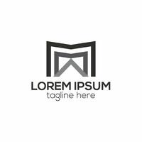 modern m brev logotyp, m abstrakt logotyp design begrepp isolerat vektor mall illustration