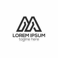 modern m brev logotyp, m abstrakt logotyp design begrepp isolerat vektor mall illustration