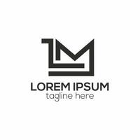 modern ml brev logotyp, ml abstrakt logotyp design begrepp isolerat vektor mall illustration