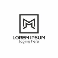 modern m brev logotyp, m abstrakt logotyp design begrepp isolerat vektor mall illustration