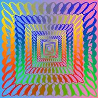 abstrakt Vektor Hintergrund dekoriert mit ein hell Regenbogen Muster