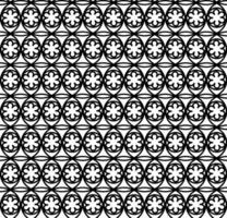 nahtlos Blumen- Gitter Muster im schwarz auf ein Weiß Hintergrund vektor