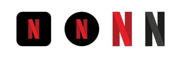 cirkel Netflix logotyp ikon. strömning plattform. filma, bio, serie- webbplats. social media app. nätverk Ansökan. populär redaktionell varumärke. vektor illustration.