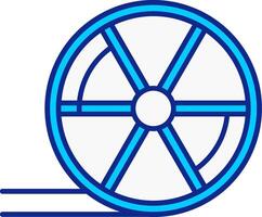 Rad Blau gefüllt Symbol vektor