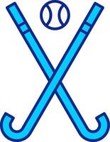 Eishockey Blau gefüllt Symbol vektor