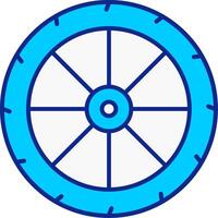 Rad Blau gefüllt Symbol vektor
