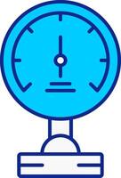 Druck Meter Blau gefüllt Symbol vektor