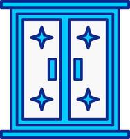Fenster Blau gefüllt Symbol vektor