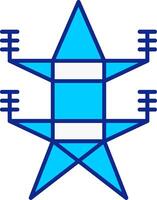 Elektrizität Blau gefüllt Symbol vektor