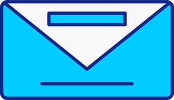 Briefumschlag Blau gefüllt Symbol vektor