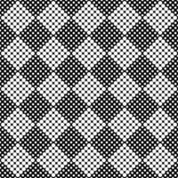 retro geometrisk cirkel mönster bakgrund - abstrakt svartvit vektor grafisk från prickar