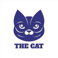 minimalistisch und bezaubernd Vektor Logo mit ein stilisiert Katze