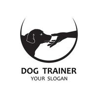 design logotyp idéer Träning hundar vektor mall. logotyp lämplig för hund tränare företag, hund affär, hund mat Lagra