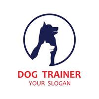 Design Logo Ideen Ausbildung Hunde Vektor Vorlage. Logo geeignet zum Hund Trainer Unternehmen, Hund Geschäft, Hund Essen Geschäft