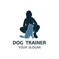 design logotyp idéer Träning hundar vektor mall. logotyp lämplig för hund tränare företag, hund affär, hund mat Lagra