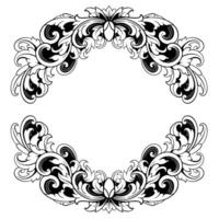 Luxus Rahmen Ornament Hochzeit Dekoration Rand vektor