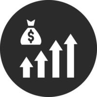 inkomst tillväxt vektor ikon