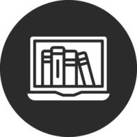 Vektorsymbol für Online-Bibliothek vektor