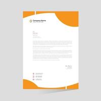 orangefarbenes stilvolles Vektor-Briefkopfdesign vektor