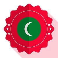 maldiverna kvalitet emblem, märka, tecken, knapp. vektor illustration.