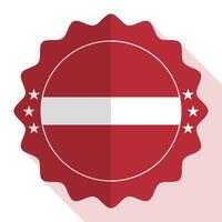 lettland kvalitet emblem, märka, tecken, knapp. vektor illustration.