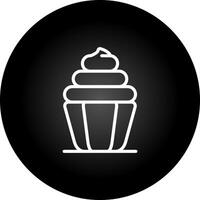 Cupcake-Vektor-Symbol vektor