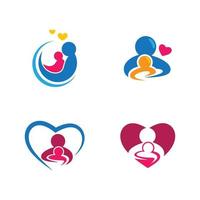 mama und baby logo bilder illustration vektor